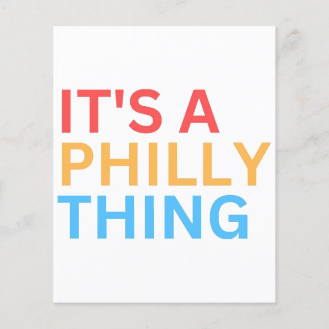 PAPIER C'EST UN TRUC DE PHILLY (Devant)