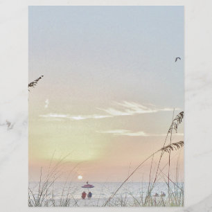 Papier Chaises sur la plage à l'arrêt