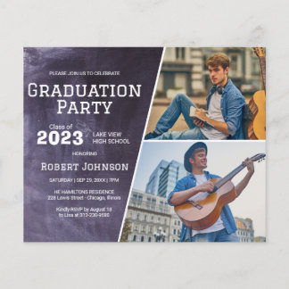 Papier Chalkboard High School Photo Grad Party Budget
