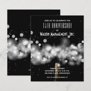Papier Champagne Business Anniversaire Invitations Budget
