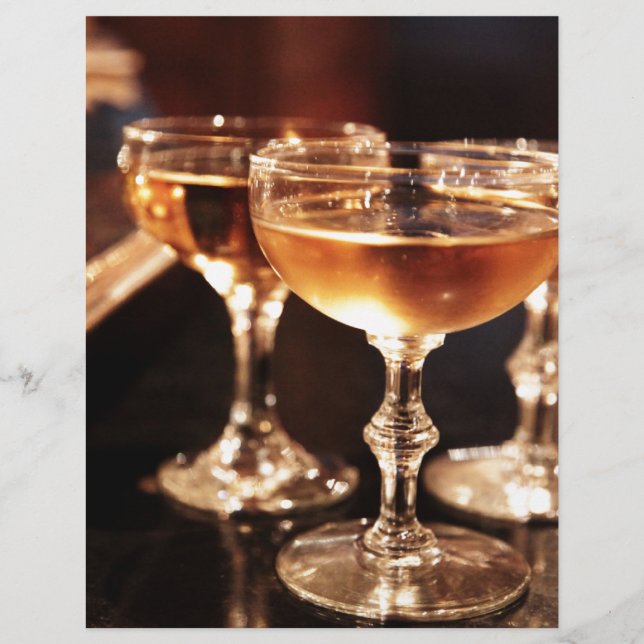 Papier Champagne glass goltoast (Devant)