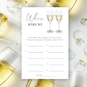 Papier Champagne - Où étions-nous jeu de baby shower