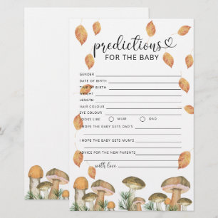 Papier Champignon d'automne prédictions et conseils pour