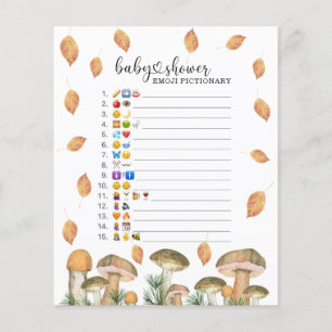 Papier Champignons de forêt - Jeu d'image Emoji Baby Show