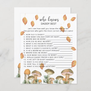 Papier Champignons forestiers - Qui connaît le mieux DADD