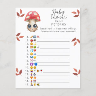 Papier Champignons mignons - Emoji jeu d'images baby show