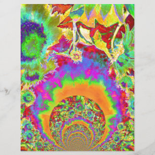 Papier Champs de tournesol pour toujours - orange