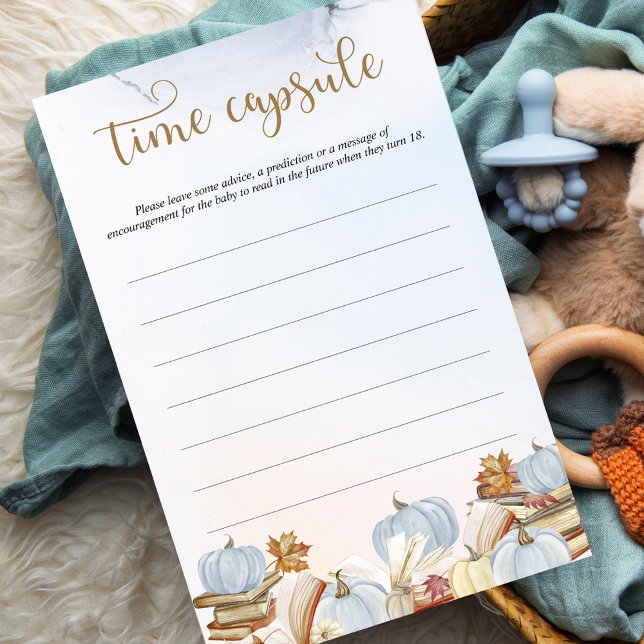 Papier Chantier du livre d'automne Baby shower Jeu, Time  (Créateur téléchargé)