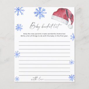 Papier Chapeau de Père Noël - jeu de liste de choses à fa