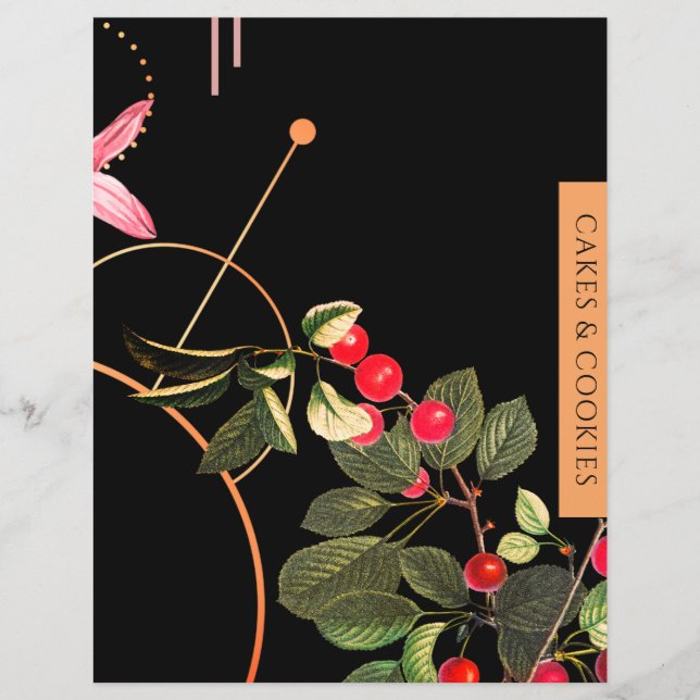 Papier Chapitre de recette | Gâteaux et cookies | Cerises (Devant)