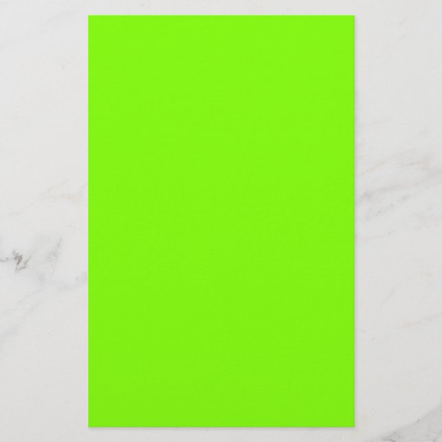 Papier Chartreuse Vert Couleur Clair Neon Vert (Devant)