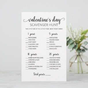 Papier Chasse au trésor modifiable Jeu de la Saint-Valent