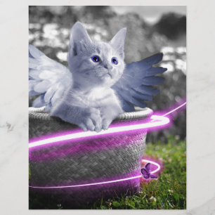 Papier chat ange