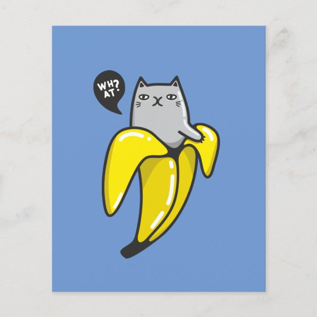 Papier Chat en banane (Devant)