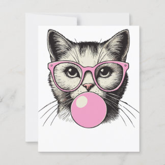 Papier Chat mignonne pour les femmes Amour chat amusant