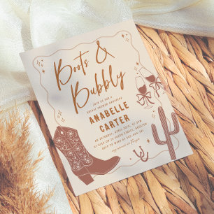 Papier Chaussures et Bulles Invitation de Budget pour une