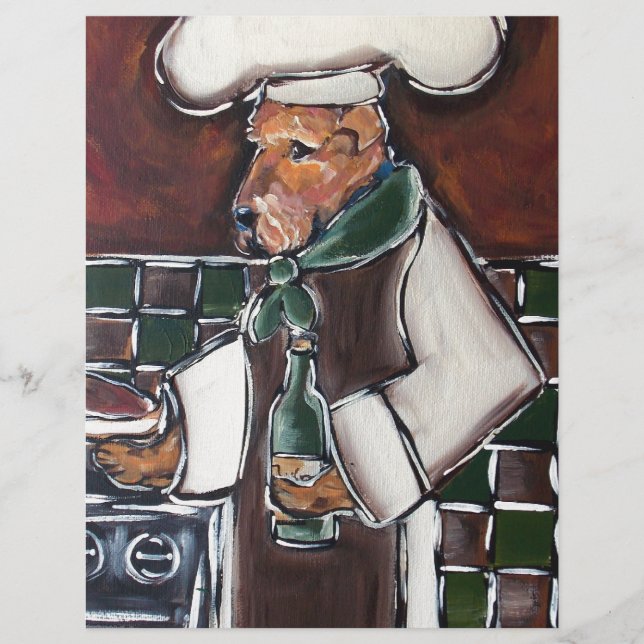 Papier Chef Airedale (Devant)