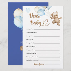 Papier Cher bébé Teddy Baby shower Ours