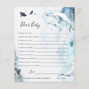 Papier Chers voeux de bébé Jeu Baby shower