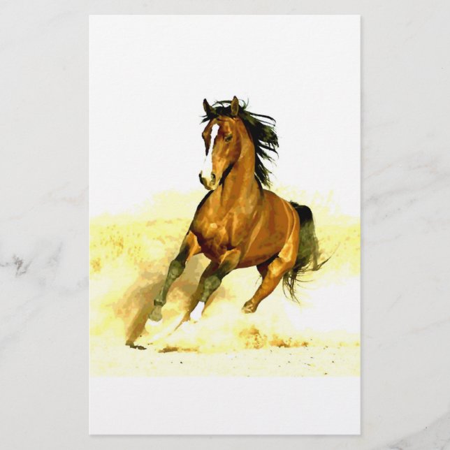 Papier Cheval de course (Devant)