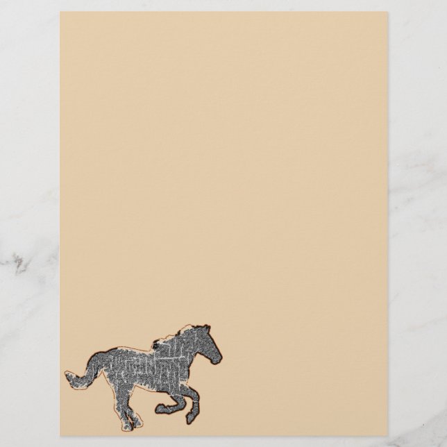 Papier cheval noir (Devant)