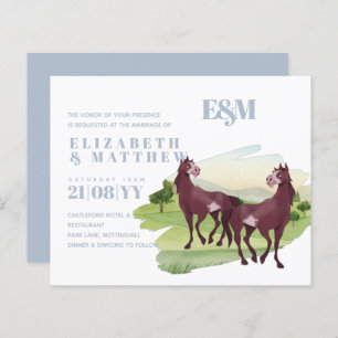Papier Cheval Pays Thématique Western Rustic Mariage