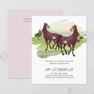 Papier Cheval Pays Thématique Western Rustic Mariage