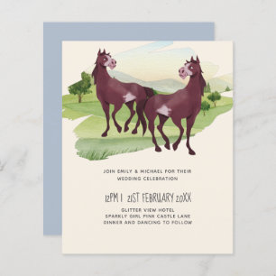 Papier Cheval Pays Thématique Western Rustic Mariage