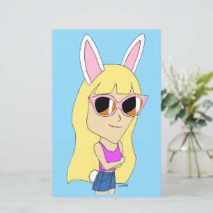 Papier chibi bunnygirl