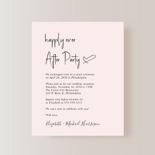 Papier Chic Budget Rose Mariage Réception Invitation