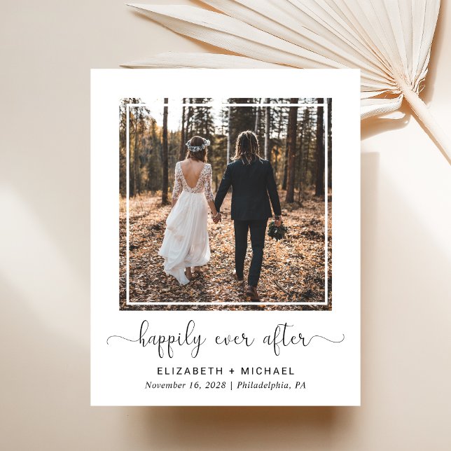 Papier Chic Photo QR Code Mariage Réception Invitation (Créateur téléchargé)