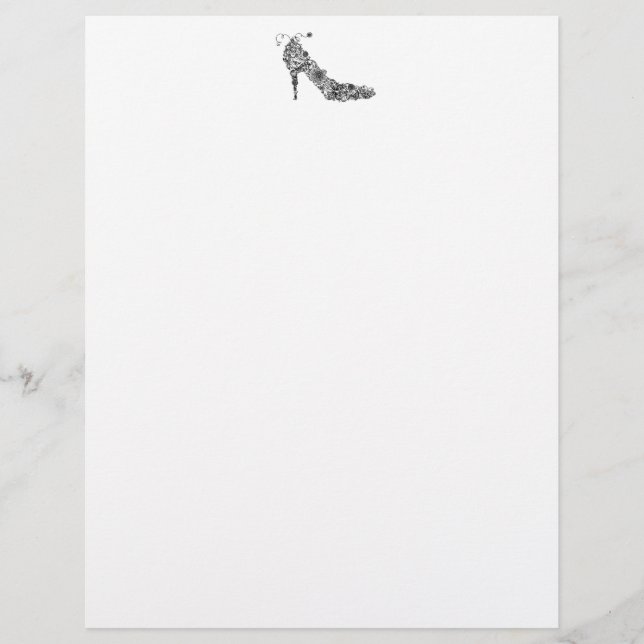 Papier Chic Shoe ~ Letterhead (Devant)