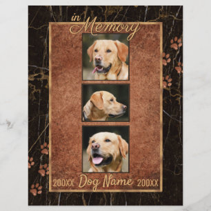 Papier Chien Mémoire Marbre Russe Keepsaké