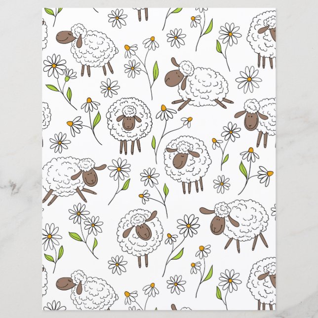 Papier Chiens de comptage sur blanc (Devant)
