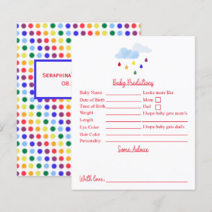 Papier Chiffres Arc-En-Ciel Prédictions Et Conseils Baby 