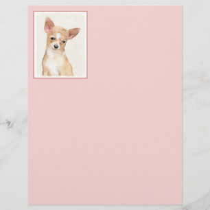 Papier Chihuahua Peinture - Cute Original Chien Art