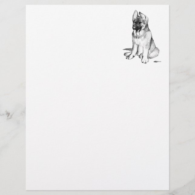 Papier Chiots Berger Allemand (Devant)