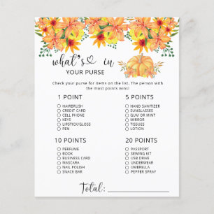 Papier Chose citrouille d'automne dans votre baby shower