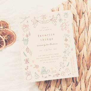 Papier Choses favorites fantasques Budget Noël fête