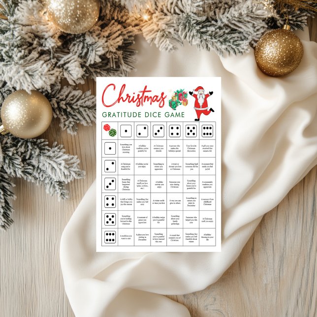 Papier Christmas Gratitude Dice Game | Holiday Gratitude (Christmas Gratitude Dice Game | Holiday Gratitude)