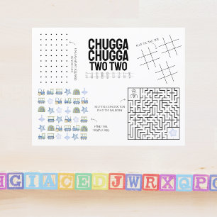 Papier Chugga Chugga Deux SET DE TABLE ANNIVERSAIRE DE