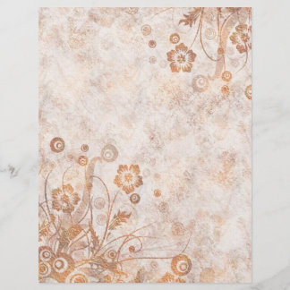 Papier Chute de rouille désorganisée Florale