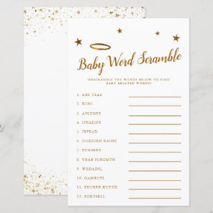 Papier Ciel envoyé Baby Word Scramble Jeu Jeu Jaune
