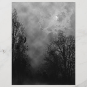Papier Ciel gothique hanté