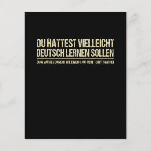 Papier Citation-Amusant Conférencier allemand Deutschland