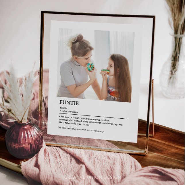 Papier Citation de définition de soeur personnalisée (gift for aunt)