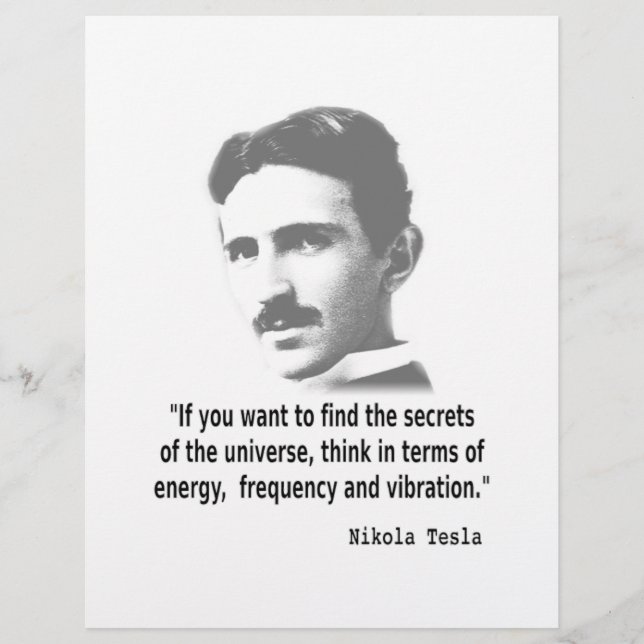 Papier Citation De Nikola Tesla (Devant)