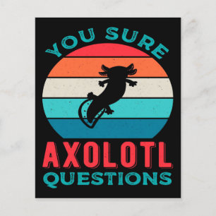 Papier Citation drôle Axolotl   Axolotl Pour Anniversaire