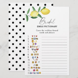 Papier Citron citrus - jeu de pictionary emoji pour enter