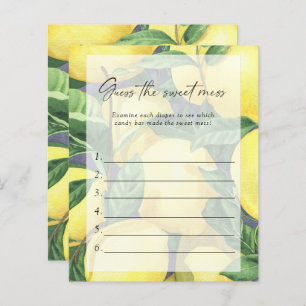 Papier Citron - Devinez le jeu de Baby shower de la douce
